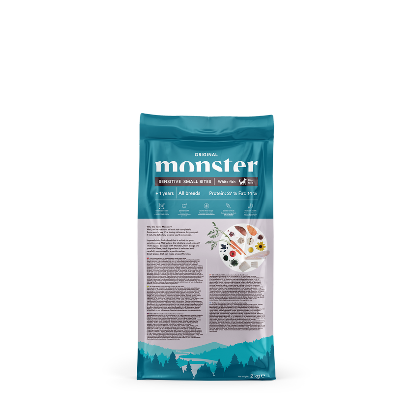 Monster Original Sensitive Small Bites Vit fisk
