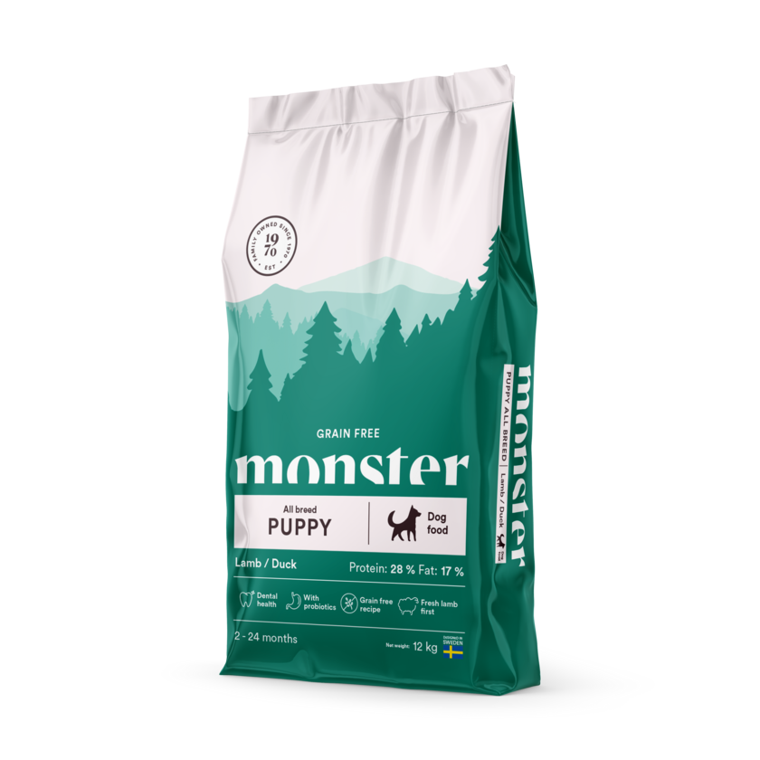 Monster Dog Grain Free Puppy All Breed Lamb/Duck 12kg
