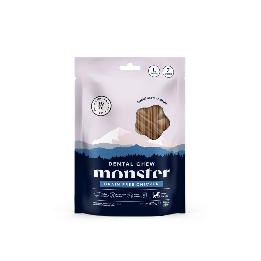 Monster Dog Dental Chew Grain Free Chicken