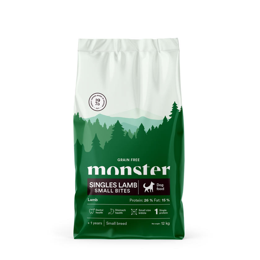 Monster Dog Grain Free Singles Lamb Small Bites