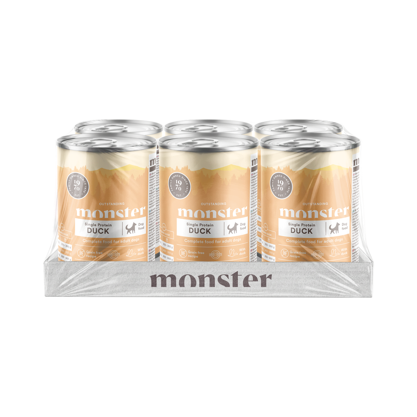 Monster Vådfoder Single Protein Duck 400g
