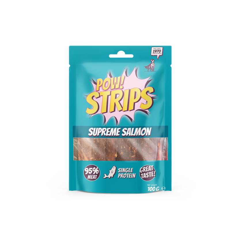 POW! Strips Supreme Salmon 100g