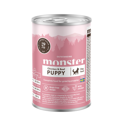 Monster Puppy Chicken & Beef - Vådfoder 400g