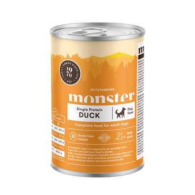Monster Vådfoder Single Protein Duck 400g