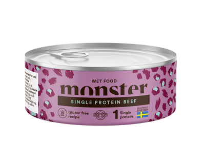 Monster Cat Adult Vådfoder Single Protein Beef 100g