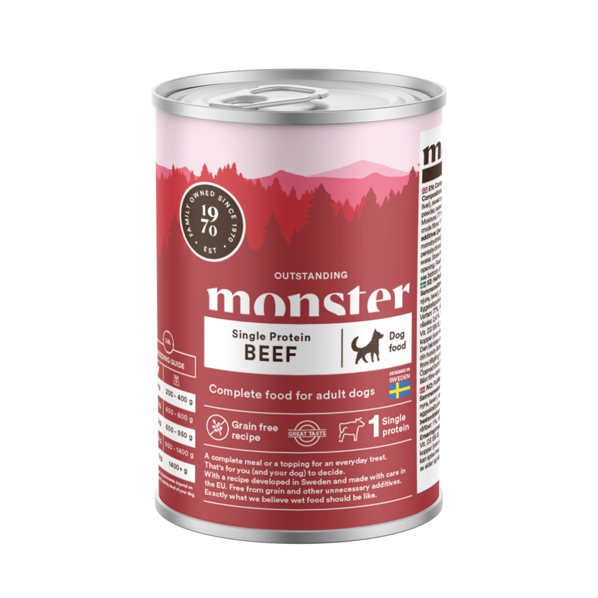 Monster Vådfoder Single Protein Beef 400g