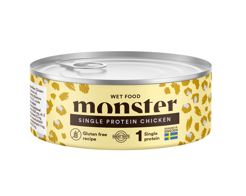 Monster Cat Adult Vådfoder Single Protein Chicken 100g