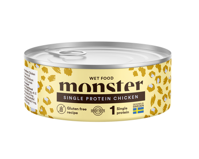 Monster Cat Adult Vådfoder Single Protein Chicken 100g