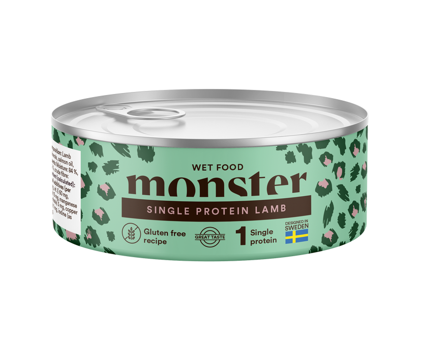 Monster Cat Adult Vådfoder Single Protein Lamb 100g