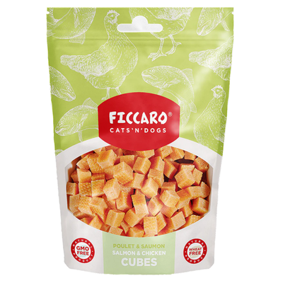 Ficcaro Salmon & Chicken Cubes 100g