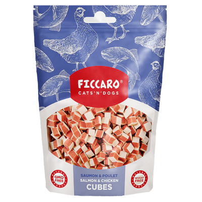 Ficcaro Salmon & Chicken Cubes 100g
