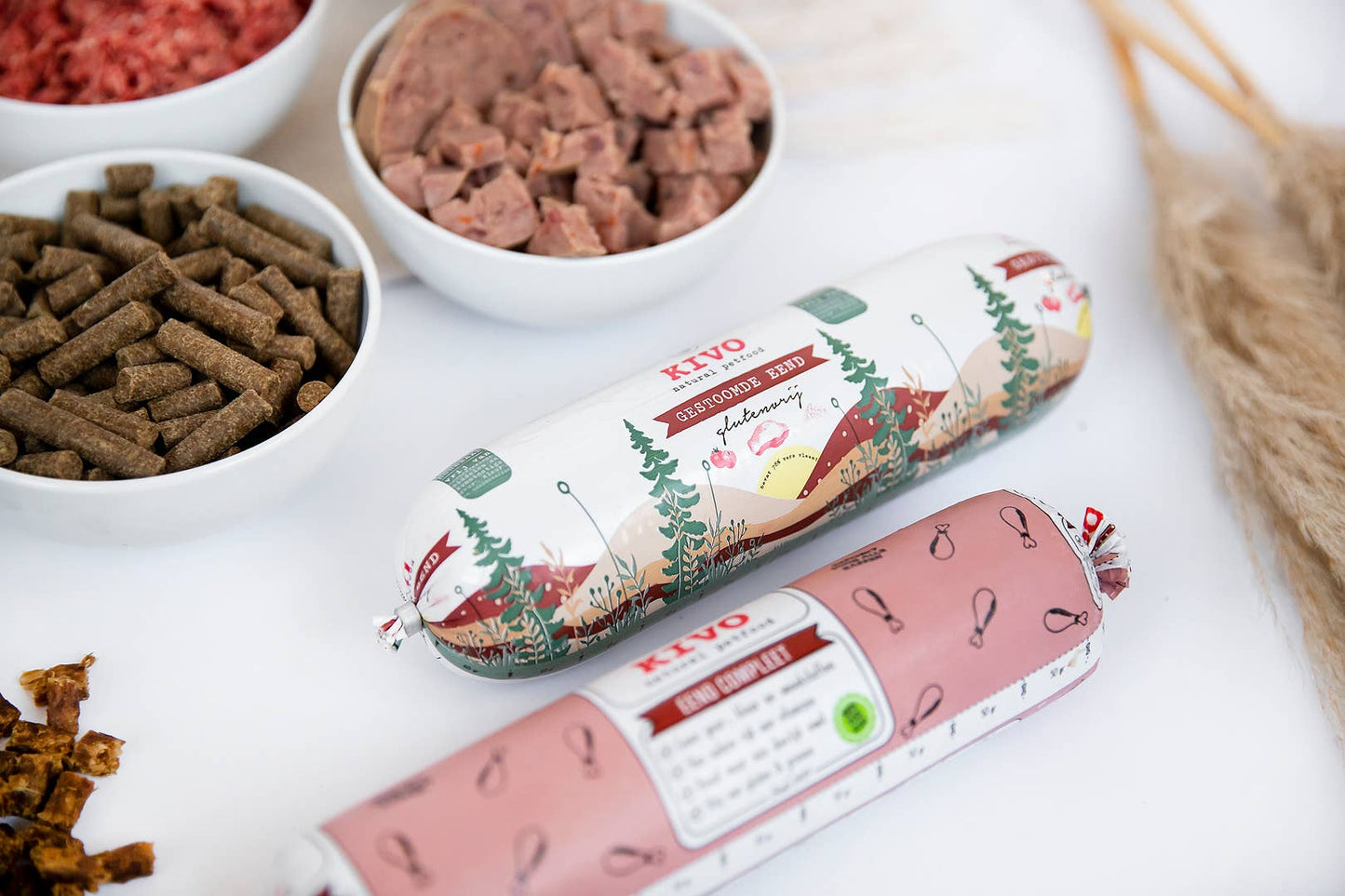Kivo - Dampet Andekød til hund 600g