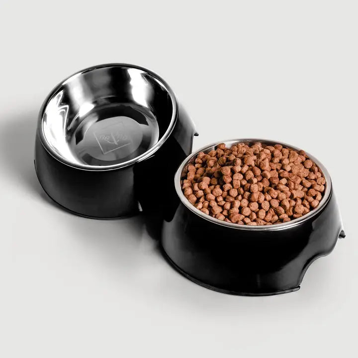 Ne&no® hundskål 2-pack – rostfritt stål & melamin, halkfri och tål maskindisk