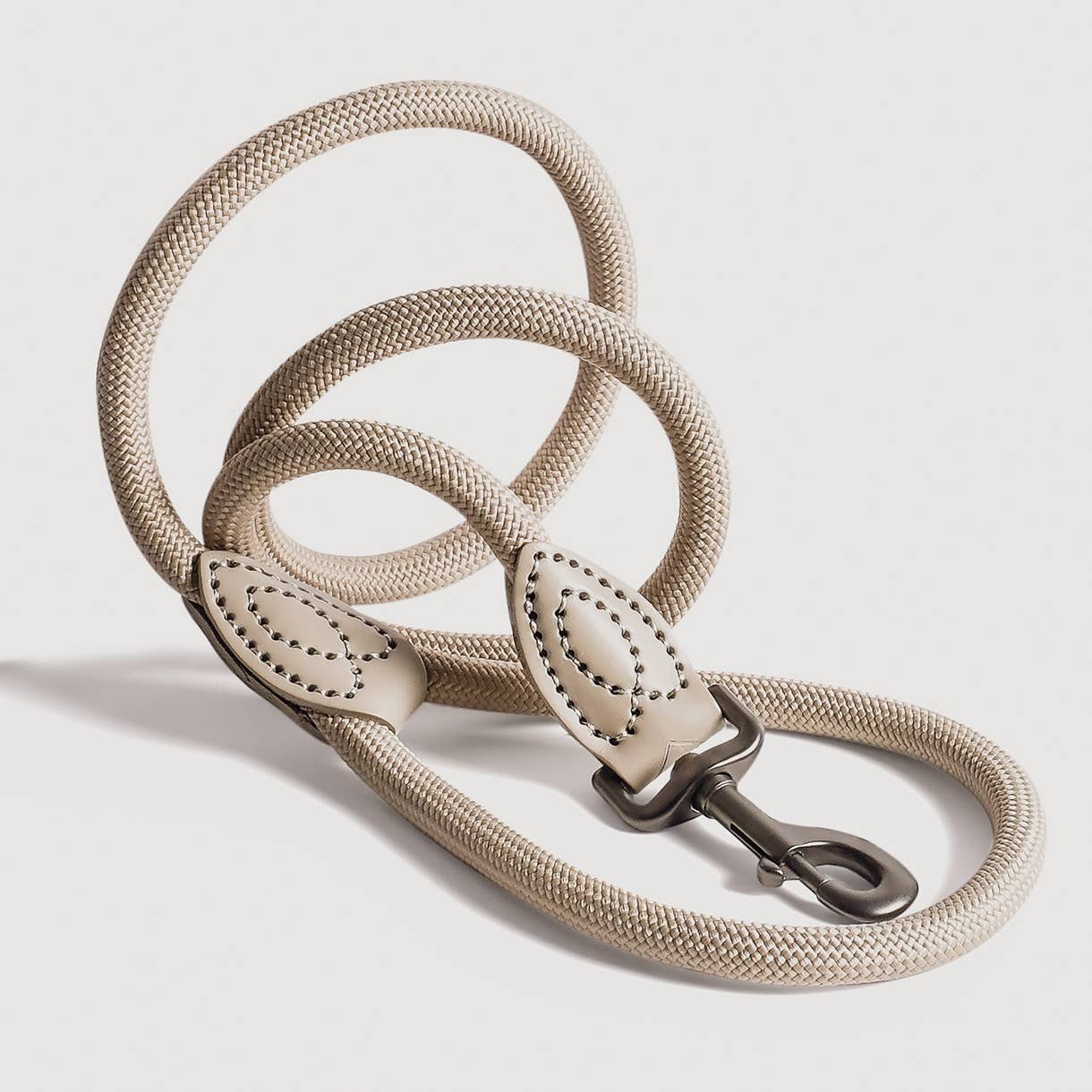 Ne&No® Hundesnor i Reb 170 cm - Fast Hundeline med Læderdetaljer
