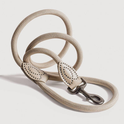 Ne&No® Hundesnor i Reb 170 cm - Fast Hundeline med Læderdetaljer