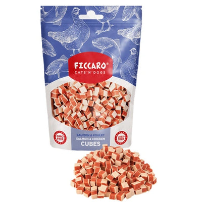 Ficcaro Salmon & Chicken Cubes 100g