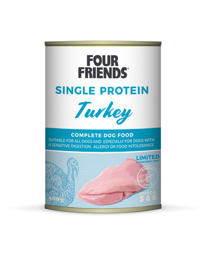 FourFriends Vådfoder Single Protein Turkey 400g