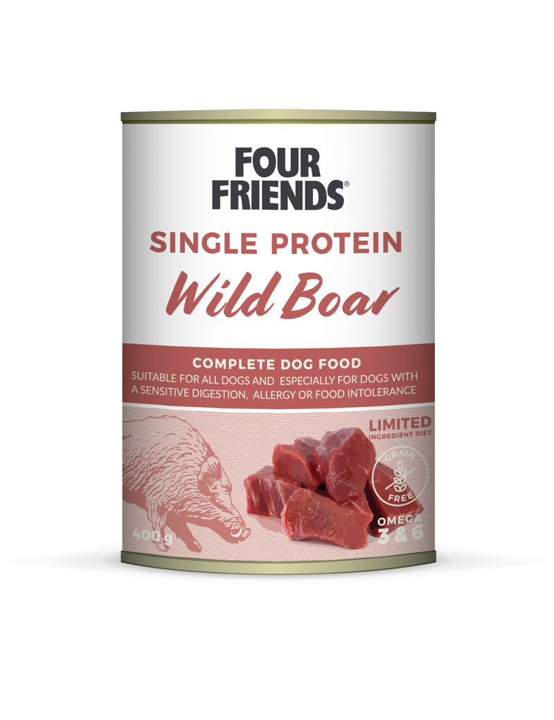 FourFriends Vådfoder Single Protein Wild Boar 400g