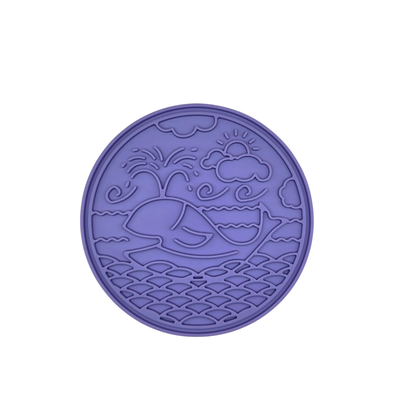 Hval slikkemåtte m. sugekop til hunde og katte - Dapple