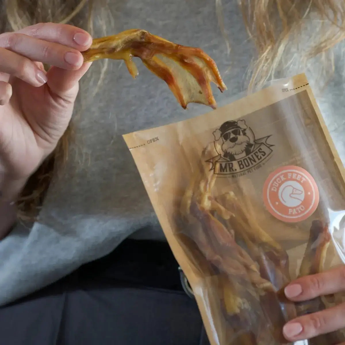 Naturlig tyggesnack - Andefødder - Dapple