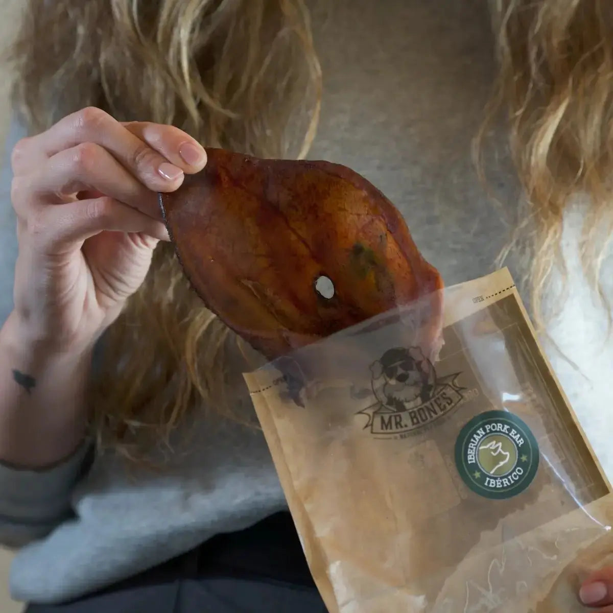 Naturlig tyggesnack - Iberisk svineøre - Dapple